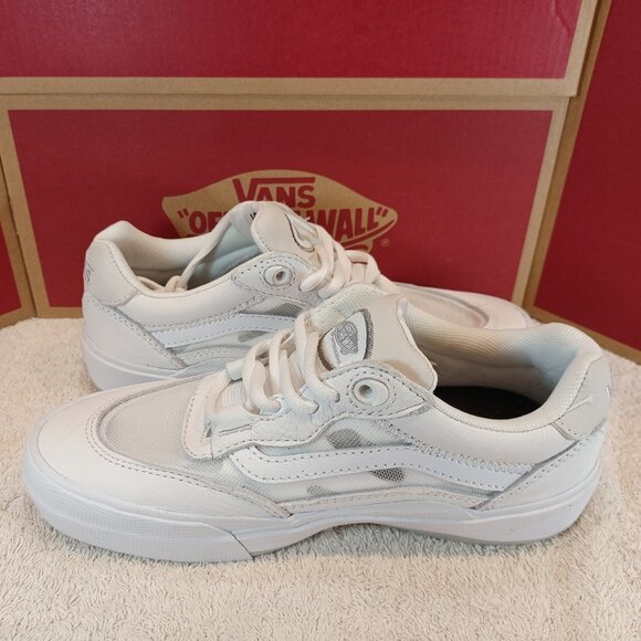 Vans Men's 3.5/Women's 5 Wayvee Triple White Suede Mesh VN0A5JIABGG - Picture 12 of 12